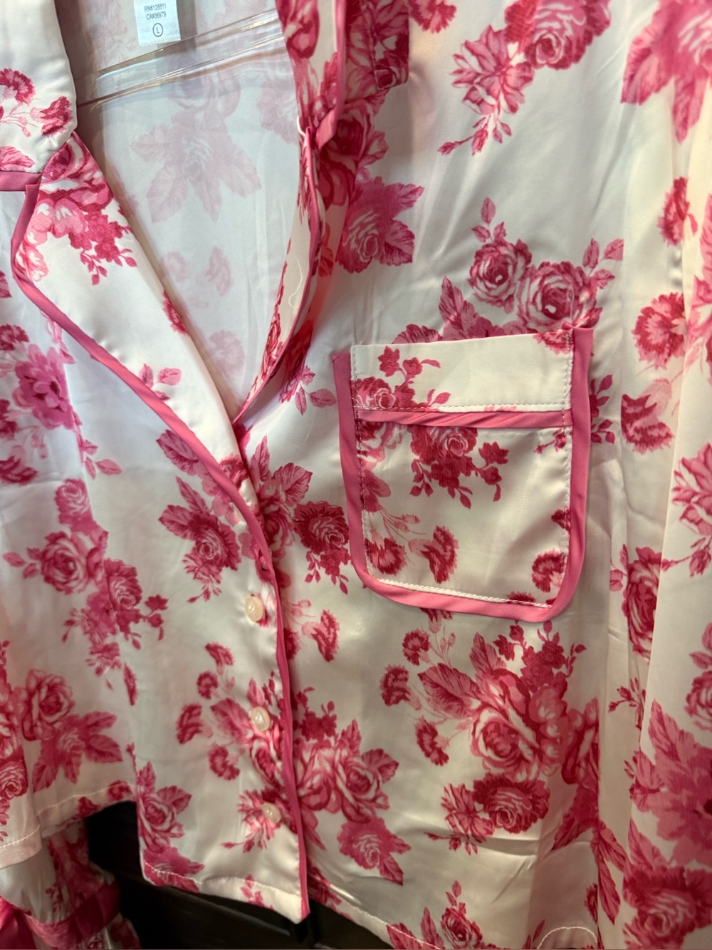Beach Riot Pink Floral Satin Pajama Set - Picture 11 of 13